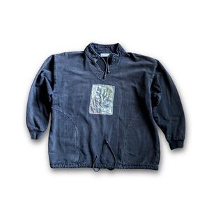 Vintage Distressed By Taylor American Original Mens Small Pullover Nature Leaf